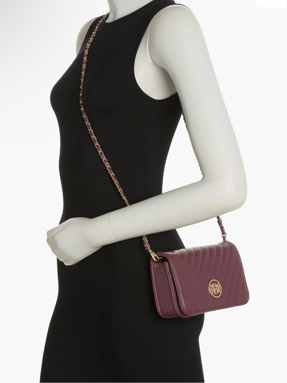 NWT Badgley Mischka Studio Crossbody Bag in Plum NWT - Picture 2 of 5